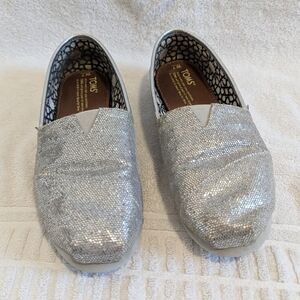 Glittery Toms Slip-ons